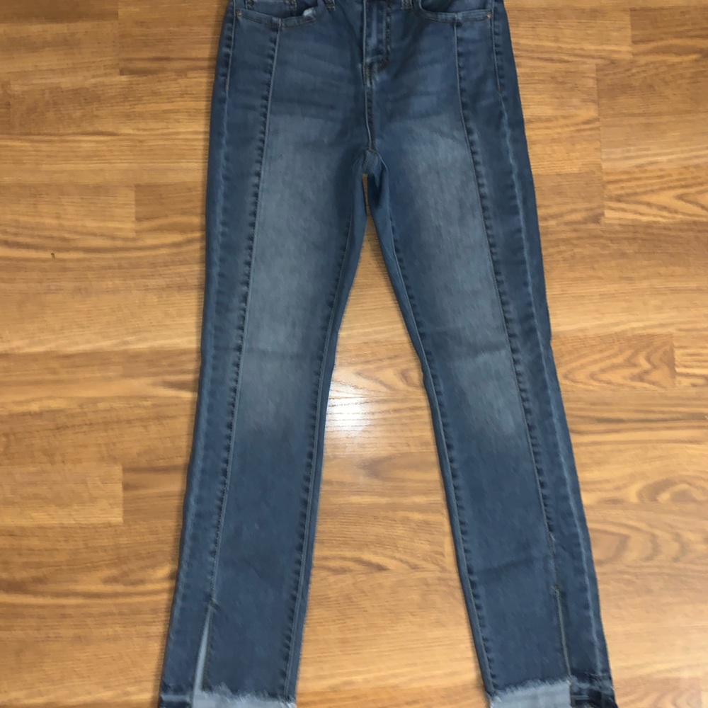 Abound Blue Jeans With Slits